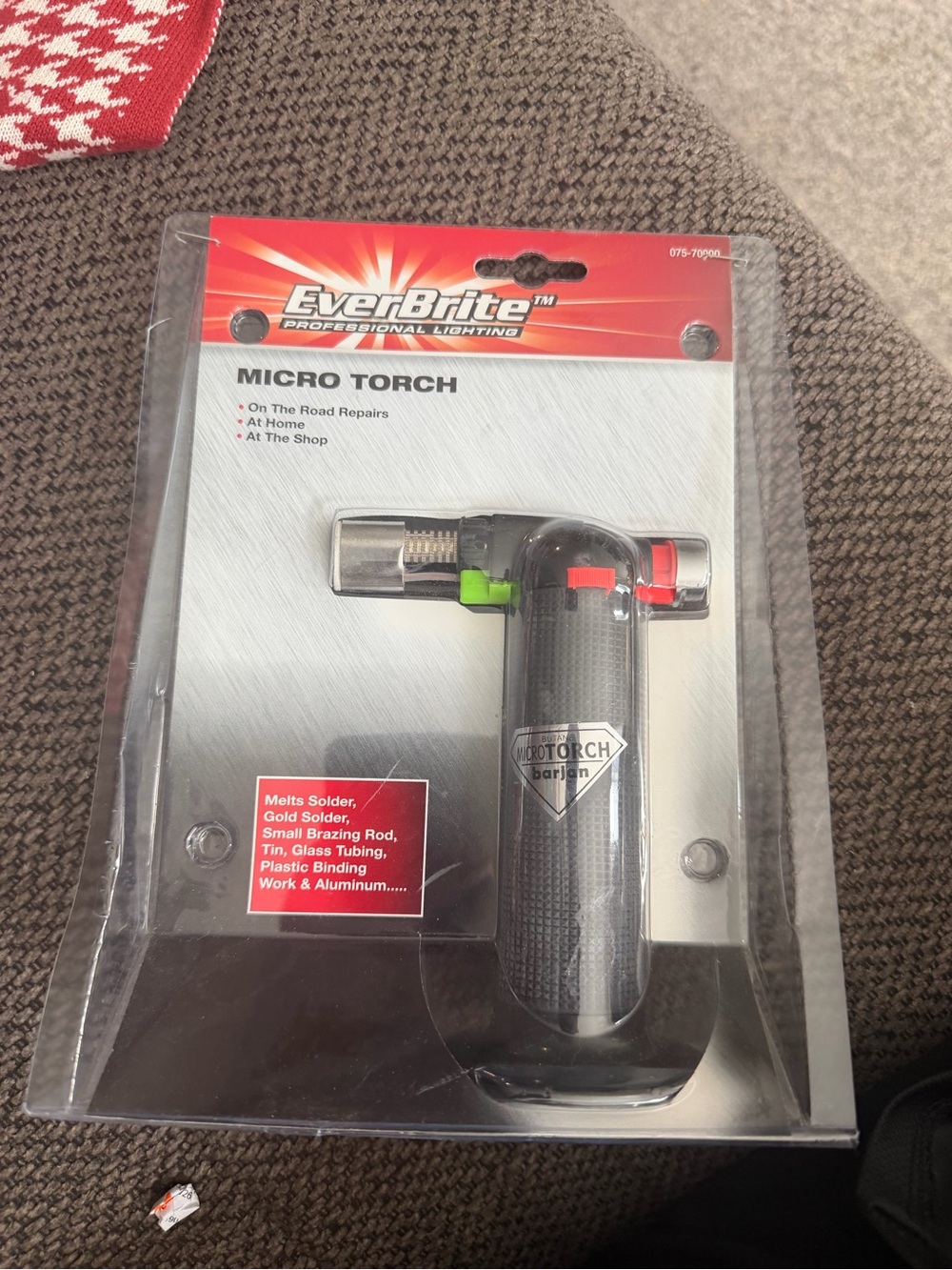 EverBrite Micro Torch – Black with Red & Green Accents